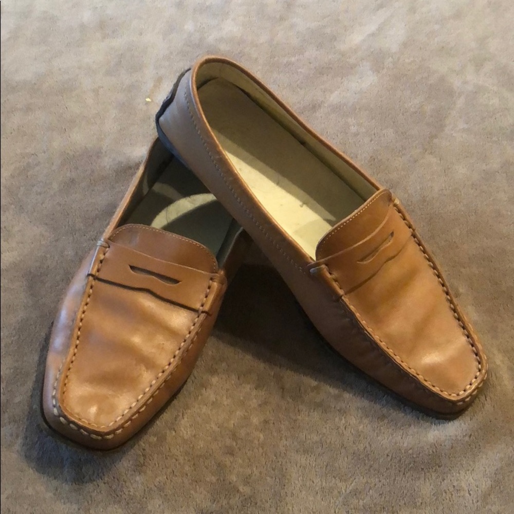 Tod's Tan Leather Loafers
